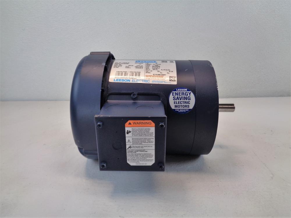 Leeson 3/4 HP 3450 RPM Electric Motor 110448.00, C6T34FC9F